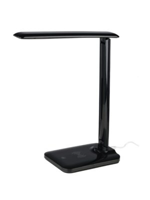 NETTO ΕΠΙΤΡΑΠΕΖΙΟ Φ/Σ LED 5W ΜΑΥΡΟ CCT 320LM+TOUCH SWITCH+WIRELESS/USB CHARGER  FUTUR2