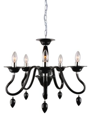 NETTO ΦΩΤΙΣΤΙΚΟ ΚΡΕΜΑΣΤΟ ΜΑΥΡΟ ΑΚΡΥΛΙΚΟ ΣΥΜΒΑΤΙΚΟ 5ΧΕ14 IP20 Φ100Χ1280mm