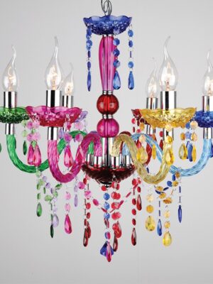 NETTO ΦΩΤΙΣΤΙΚΟ ΚΡΕΜΑΣΤΟ ΠΟΛΥΧΡΩΜΟ ΑΚΡΥΛΙΚΟ ΣΥΜΒΑΤΙΚΟ 6ΧΕ14 IP20 Φ550Χ1660mm