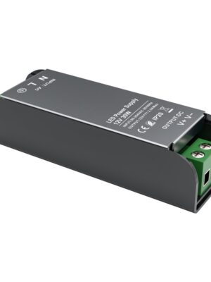 LED CV ΜΕΤΑΛΛΙΚΟ DRIVER 230V AC- 12V DC 30W 2,5A IP20 5YRS