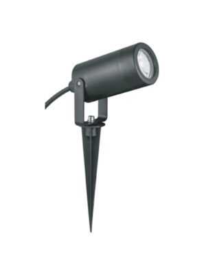 ΣΠΟΤ ΚΗΠΟΥ ΑΡΧΙΤΕΚΤΟΝΙΚΟΥ ΦΩΤΙΣΜΟΥ ΣΚΟΥΡΟ ΓΚΡΙ ΣΥΜΒΑΤΙΚΟ 1xGU10 & LED 3W IP65 60x110x194mm