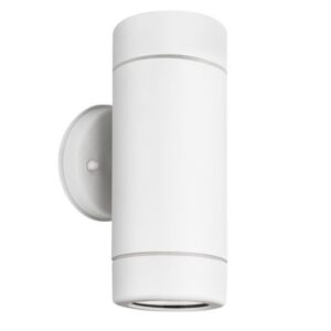 ΣΠΟΤ ΤΟΙΧΟΥ 2 ΔΕΣΜΕΩΝ ΛΕΥΚΟ ΣΥΜΒΑΤΙΚΟ 2xGU10 & LED 3W IP65 60x80x170mm