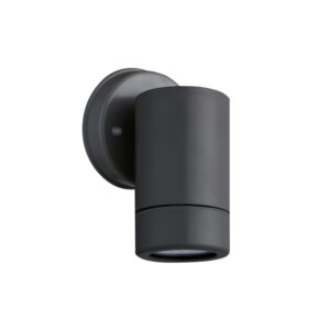 ΣΠΟΤ ΤΟΙΧΟΥ ΣΚΟΥΡΟ ΓΚΡΙ ΣΥΜΒΑΤΙΚΟ 1xGU10 & LED 3W IP65 60x80x125mm
