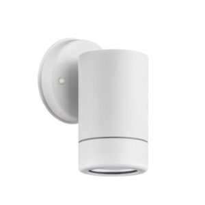 ΣΠΟΤ ΤΟΙΧΟΥ ΛΕΥΚΟ ΣΥΜΒΑΤΙΚΟ 1xGU10 & LED 3W IP65 60x80x125mm