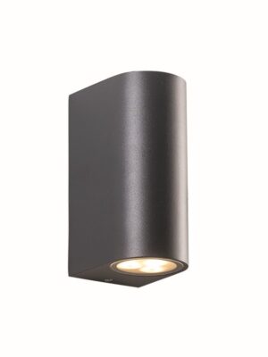 ΣΠΟΤ ΟΡΟΦΗΣ ΑΡΧΙΤΕΚΤΟΝΙΚΟΥ ΦΩΤΙΣΜΟΥ 2 ΔΕΣΜΕΩΝ ΣΚΟΥΡΟ ΓΚΡΙ ΣΥΜΒΑΤΙΚΟ 1xGU10 & LED 3W IP65 58x92x81mm