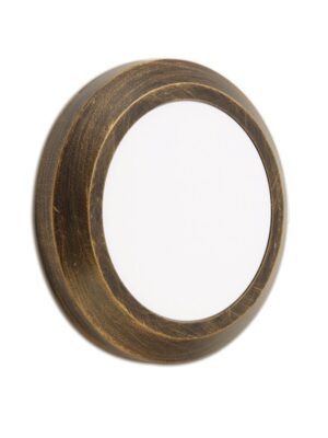 LED WALL ROUND LUMINAIRE RUST 230V AC IP65 4W 3000K 310LM RA80