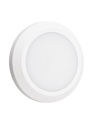LED WALL ROUND LUMINAIRE WHITE 230V AC IP65 4W 3000K 310LM RA80