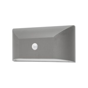 ΑΠΛΙΚ ΕΠΙΤ ΓΚΡΙ PC-PIR SENSOR max6m 230V IP65 6W3.000K 350lm