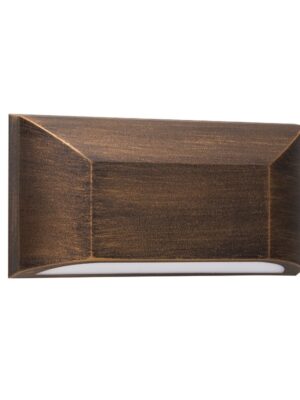 LED WALL RECTANGLE LUMINAIRE RUST 230V AC IP65 6W 3000K 350LM RA80