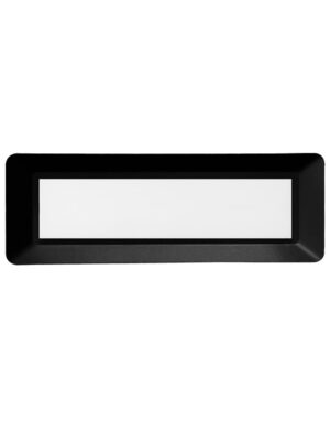 LED WALL RECTANGLE LUMINAIRE BLACK 230V AC IP65 4W 3000K 290LM RA80