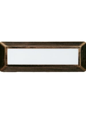 LED WALL RECTANGLE LUMINAIRE RUST 230V AC IP65 4W 3000K 290LM RA80