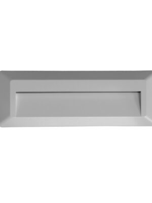 LED WALL RECTANGLE LUMINAIRE GREY 230V AC IP65 2W 3000K 100LM RA80