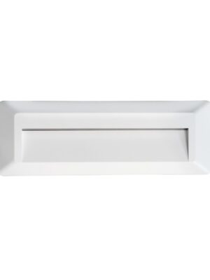 LED WALL RECTANGLE LUMINAIRE WHITE 230V AC IP65 2W 3000K 100LM RA80