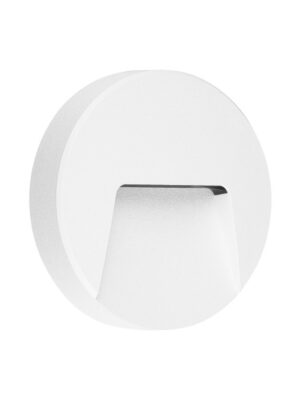 LED WALL ROUND LUMINAIRE WHITE 230V AC IP65 3W 3000K 200LM RA80