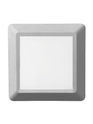 LED WALL SQUARE LUMINAIRE GREY 230V AC IP65 4W 3000K 270LM RA80
