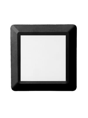 LED WALL SQUARE LUMINAIRE BLACK 230V AC IP65 4W 3000K 270LM RA80