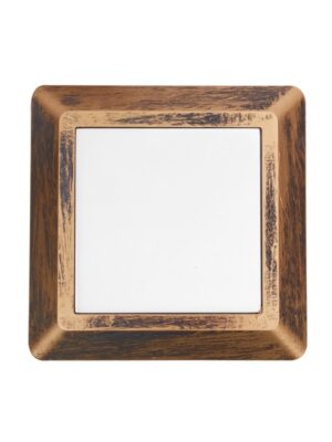 LED WALL SQUARE LUMINAIRE RUST 230V AC IP65 4W 3000K 270LM RA80