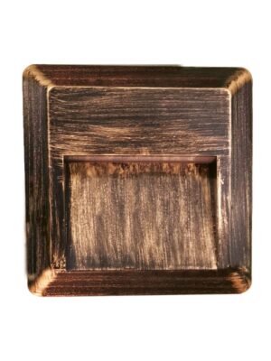 LED WALL SQUARE LUMINAIRE RUST 230V AC IP65 2W 3000K 100LM RA80