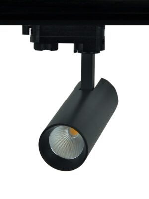 LED ΦΩΤΙΣΤΙΚΟ ΡΑΓΑΣ 230V AC 10W 3000K 3-PHASE 36° 1000LM Ra80 Φ55x153mm 5YRS ΑΜΜΩΔΕΣ ΜΑΥΡΟ