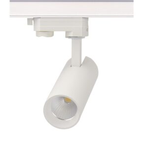 LED ΦΩΤΙΣΤΙΚΟ ΡΑΓΑΣ 230V AC 10W 3000K 3-PHASE 36° 1000LM Ra80 Φ55x153mm 5YRS ΑΜΜΩΔΕΣ ΛΕΥΚΟ