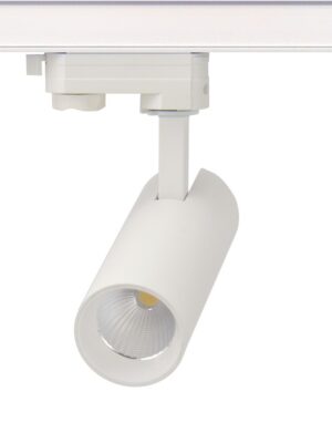 LED ΦΩΤΙΣΤΙΚΟ ΡΑΓΑΣ 230V AC 10W 3000K 3-PHASE 36° 1000LM Ra80 Φ55x153mm 5YRS ΑΜΜΩΔΕΣ ΛΕΥΚΟ