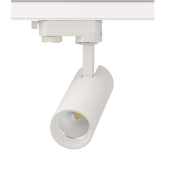 LED ΦΩΤΙΣΤΙΚΟ ΡΑΓΑΣ 230V AC 10W 4000K 3-PHASE 36° 1050LM Ra80 Φ55x153mm 5YRS ΑΜΜΩΔΕΣ ΛΕΥΚΟ