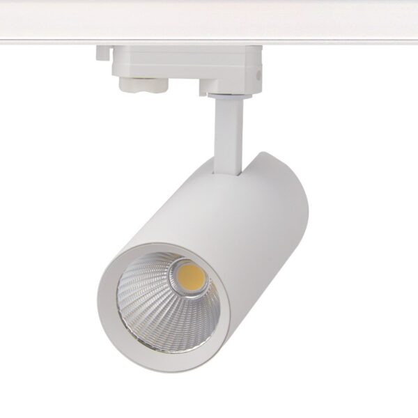 LED ΦΩΤΙΣΤΙΚΟ ΡΑΓΑΣ 230V AC 27W 3000K 3-PHASE 36° 3120LM  Ra80 Φ74x170mm 5YRS ΑΜΜΩΔΕΣ ΛΕΥΚΟ