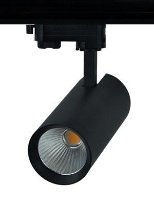 LED ΦΩΤΙΣΤΙΚΟ ΡΑΓΑΣ 230V AC 27W 4000K 3-PHASE 36° 3150LM Ra80 Φ74x170mm 5YRS ΑΜΜΩΔΕΣ ΜΑΥΡΟ