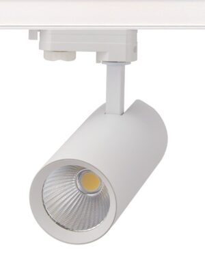 LED ΦΩΤΙΣΤΙΚΟ ΡΑΓΑΣ 230V AC 27W 4000K 3-PHASE 36° 3150LM Ra80 Φ74x170mm 5YRS ΑΜΜΩΔΕΣ ΛΕΥΚΟ