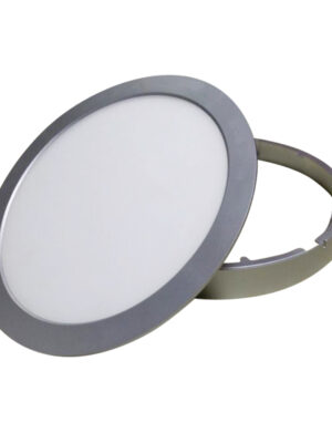 Υ/Κ SILVER LED ROUND PC SLIM PANEL 14W 3000K 950Lm230V Φ170 Ra80