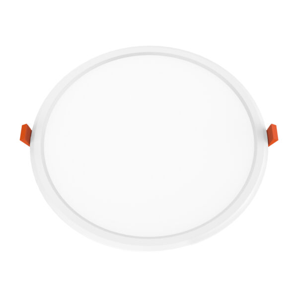 Υ/Κ LED PANEL WHITE ROUND 22W 3000K 2150Lm  Φ225x28mm 230V AC Ra80
