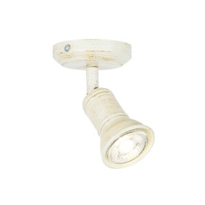 ΕΠΙΤΟΙΧΟ Φ/Σ 1ΧGU10 ΑΝΤΙΚΕ ΛΕΥΚΟ ΜΕΤΑΛΛΙΚΟ 8X8X14CM BRULEE