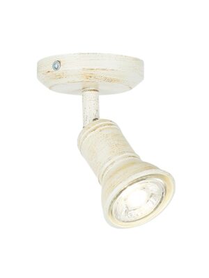 ΕΠΙΤΟΙΧΟ Φ/Σ 1ΧGU10 ΑΝΤΙΚΕ ΛΕΥΚΟ ΜΕΤΑΛΛΙΚΟ 8X8X14CM BRULEE