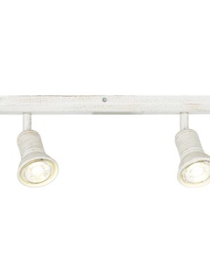 ΕΠΙΤΟΙΧΟ Φ/Σ 2ΧGU10 ΑΝΤΙΚΕ ΛΕΥΚΟ ΜΕΤΑΛΛΙΚΟ 36X6,2X14CM BRULEE