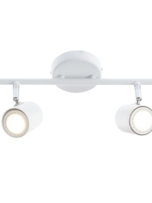 ORFEAS-ΦΩΤΙΣΤΙΚΟ ΕΠΙΤΟΙΧΟ/ΟΡΟΦΗΣ ΑΜΜΩΔΕΣ ΛΕΥΚΟ ΜΕΤΑΛΛΙΚΟ ΣΥΜΒΑΤΙΚΟ ΣΠΟΤ II 2ΧGU10 IP20 33,3X9,7X7CM