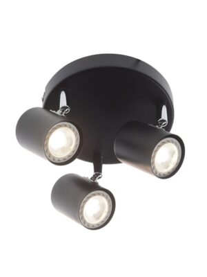 ORFEAS-ΦΩΤΙΣΤΙΚΟ ΕΠΙΤΟΙΧΟ/ΟΡΟΦΗΣ ΑΜΜΩΔΕΣ ΜΑΥΡΟ ΜΕΤΑΛΛΙΚΟ ΣΥΜΒΑΤΙΚΟ ΣΠΟΤ III 3ΧGU10 IP20 10X16,8X7CM