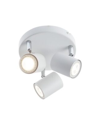 ORFEAS-ΦΩΤΙΣΤΙΚΟ ΕΠΙΤΟΙΧΟ/ΟΡΟΦΗΣ ΑΜΜΩΔΕΣ ΛΕΥΚΟ ΜΕΤΑΛΛΙΚΟ ΣΥΜΒΑΤΙΚΟ ΣΠΟΤ III 3ΧGU10 IP20 16,8X17X7CM