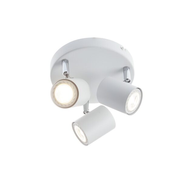 ORFEAS-ΦΩΤΙΣΤΙΚΟ ΕΠΙΤΟΙΧΟ/ΟΡΟΦΗΣ ΑΜΜΩΔΕΣ ΛΕΥΚΟ ΜΕΤΑΛΛΙΚΟ ΣΥΜΒΑΤΙΚΟ ΣΠΟΤ III 3ΧGU10 IP20 16,8X17X7CM