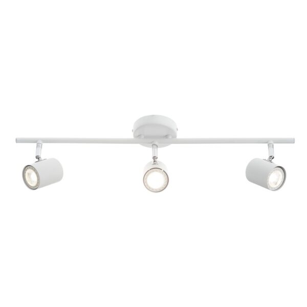 ORFEAS-ΦΩΤΙΣΤΙΚΟ ΕΠΙΤΟΙΧΟ/ΟΡΟΦΗΣ ΑΜΜΩΔΕΣ ΛΕΥΚΟ ΜΕΤΑΛΛΙΚΟ ΣΥΜΒΑΤΙΚΟ ΣΠΟΤ III 3ΧGU10 IP20 60X9,7X4CM