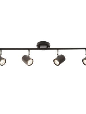 ORFEAS-ΦΩΤΙΣΤΙΚΟ ΕΠΙΤΟΙΧΟ/ΟΡΕΟΦΗΣ ΑΜΜΩΔΕΣ ΜΑΥΡΟ ΜΕΤΑΛΛΙΚΟ ΣΥΜΒΑΤΙΚΟ ΣΠΟΤ IIII 4ΧGU10 IP20 70X9,7X4CM