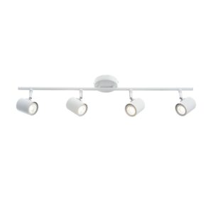 ORFEAS-ΦΩΤΙΣΤΙΚΟ ΕΠΙΤΟΙΧΟ/ΟΡΟΦΗΣ ΑΜΜΩΔΕΣ ΛΕΥΚΟ ΜΕΤΑΛΛΙΚΟ ΣΥΜΒΑΤΙΚΟ ΣΠΟΤ IIII 4ΧGU10 IP20 70X9,7X4CM