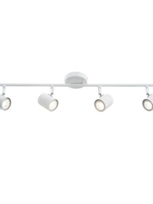 ORFEAS-ΦΩΤΙΣΤΙΚΟ ΕΠΙΤΟΙΧΟ/ΟΡΟΦΗΣ ΑΜΜΩΔΕΣ ΛΕΥΚΟ ΜΕΤΑΛΛΙΚΟ ΣΥΜΒΑΤΙΚΟ ΣΠΟΤ IIII 4ΧGU10 IP20 70X9,7X4CM