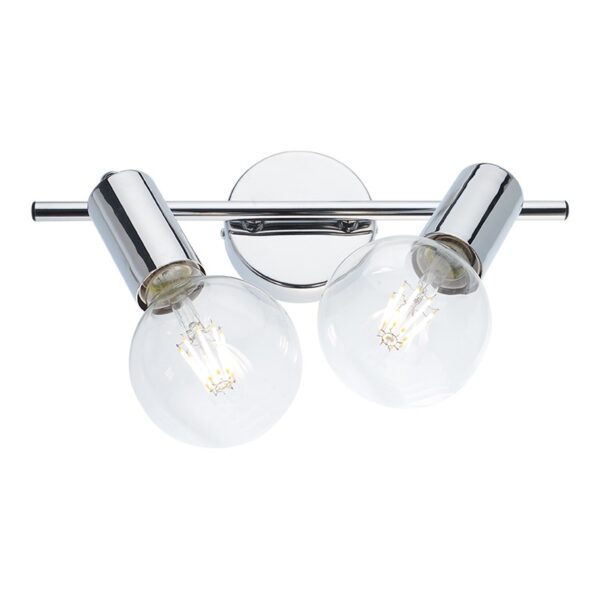 NETTO ΦΩΤΙΣΤΙΚΟ ΕΠΙΤΟΙΧΟ ΧΡΩΜΙΟ ΜΕΤΑΛΛΙΚΟ ΣΥΜΒΑΤΙΚΟ 2ΧΕ27 IP20 330Χ80mm