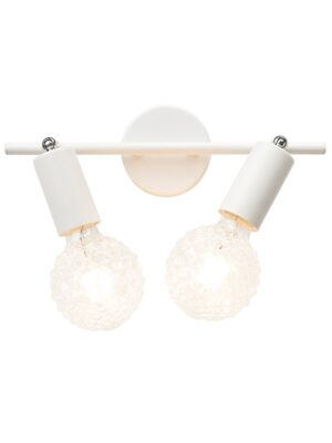 MOHICANS-ΦΩΤΙΣΤΙΚΟ ΕΠΙΤΟΙΧΟ/ΟΡΟΦΗΣ ΑΜΜΩΔΕΣ ΛΕΥΚΟ ΜΕΤΑΛΛΙΚΟ ΣΥΜΒΑΤΙΚΟ 2ΧΕ27 IP20 3,3X9,7X17CM