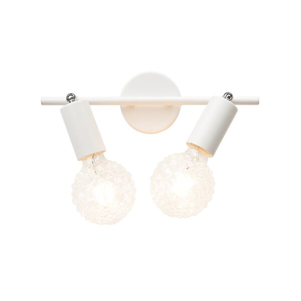 MOHICANS-ΦΩΤΙΣΤΙΚΟ ΕΠΙΤΟΙΧΟ/ΟΡΟΦΗΣ ΑΜΜΩΔΕΣ ΛΕΥΚΟ ΜΕΤΑΛΛΙΚΟ ΣΥΜΒΑΤΙΚΟ 2ΧΕ27 IP20 3,3X9,7X17CM