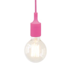 NETTO ΦΩΤΙΣΤΙΚΟ ΚΡΕΜΑΣΤΟ ΡΟΖ ΣΙΛΙΚΟΝΗ ΣΥΜΒΑΤΙΚΟ 1ΧΕ27 IP20 Φ45Χ1025mm