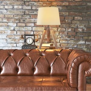 ΕΠΙΤΡΑΠΕΖΙΟ Φ/Σ 1ΧΕ27 ΞΥΛΟ+ΜΠΕΖ ΑΜΠΑΖΟΥΡ+ΜΑΥΡΟ ΜΕΤΑΛΛΟ Φ30XH65CM MOUSSE