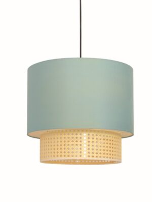 ΚΡΕΜΑΣΤΟ Φ/Σ 2ΧΕ27 NISYROS ΒΕΡΑΜΑΝ ΥΦΑΣΜΑ+ΨΑΘΑ ΡΑΤΑΝ D40xH150CM