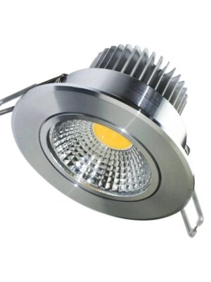 Υ/Κ ROUND N.MAT MOV. LED SPOT 6W 6000K 440Lm COB 230V 60° Ra80