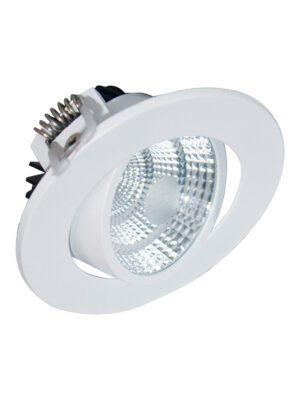 Υ/Κ ROUND WHITE MOV. LED SPOT 6W 3000K 410Lm COB 230V 60° Ra80